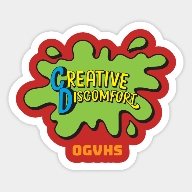 Creative Discomfort - Red Team Sticker by ogvhs